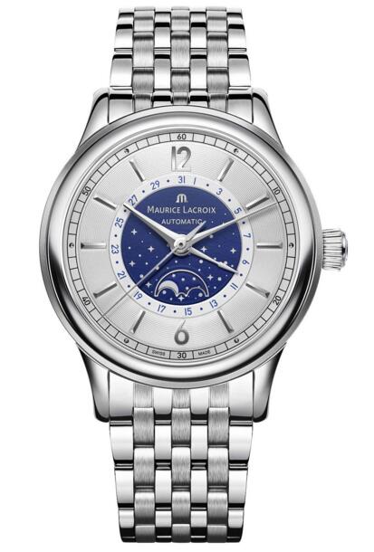 Review Maurice Lacroix Les Classiques Moonphase LC6168-SS002-122-1 watch review